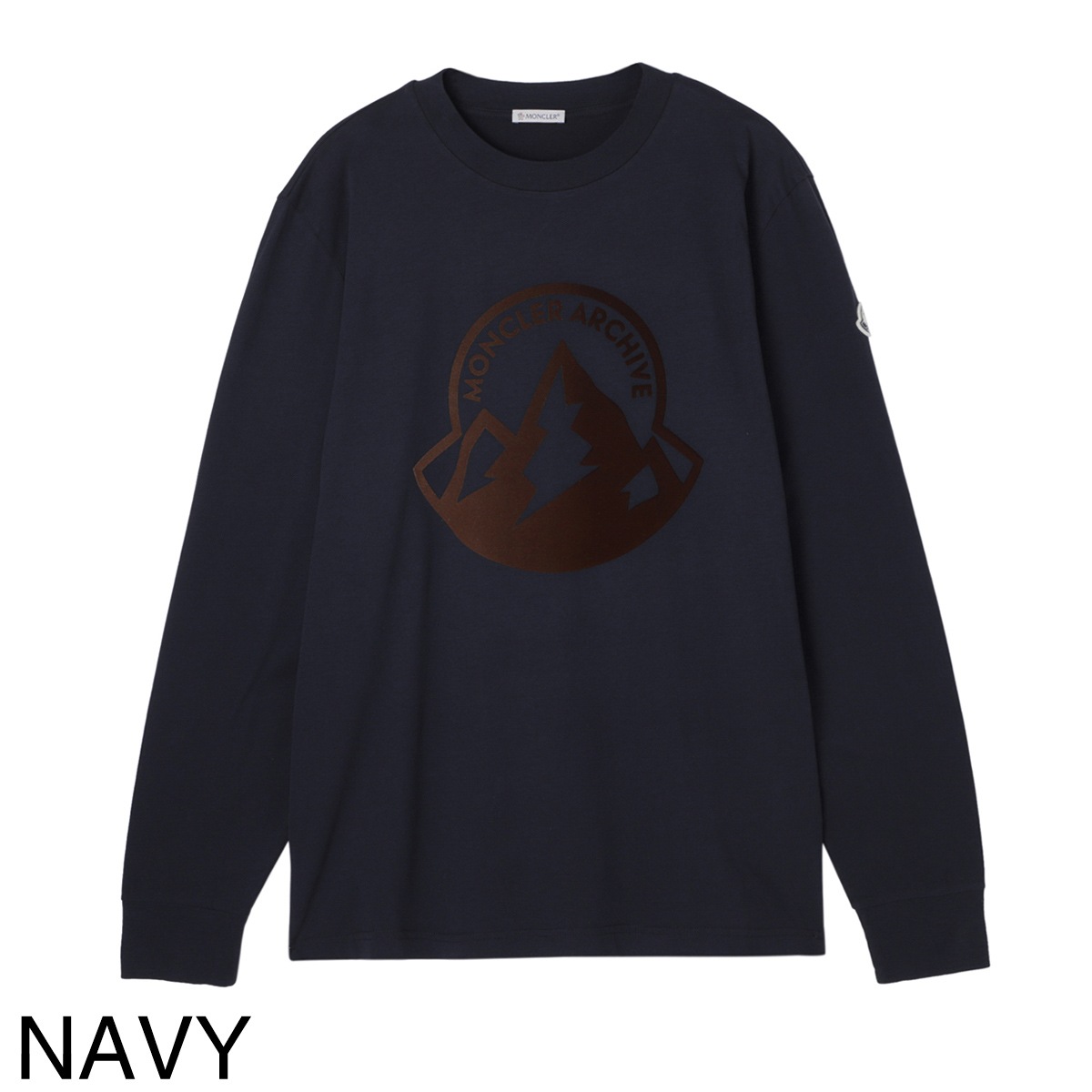 アウトレット】MONCLER モンクレール クルーネック 長袖Tシャツ メンズ