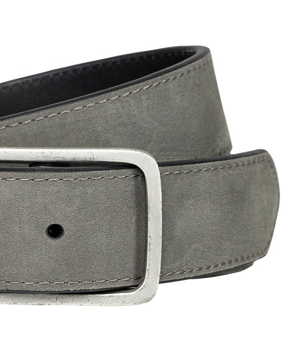 革ベルト メンズ リバーシブル MAXWELL GRAY グレー｜ 【公式】モラル