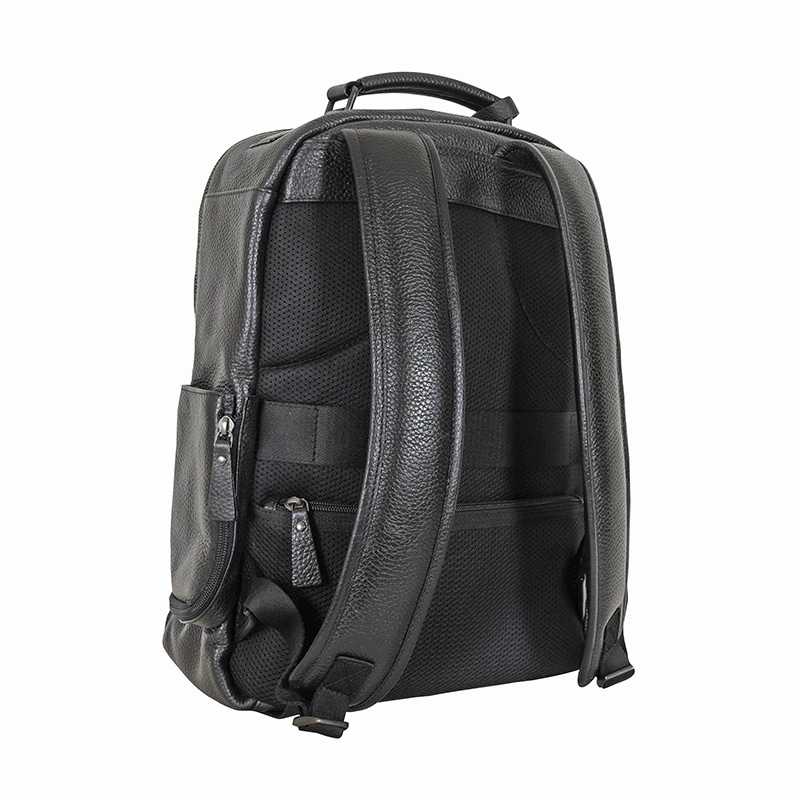 レザービジネスリュック DESMOND-II BLACK バックパック ブラック 黒