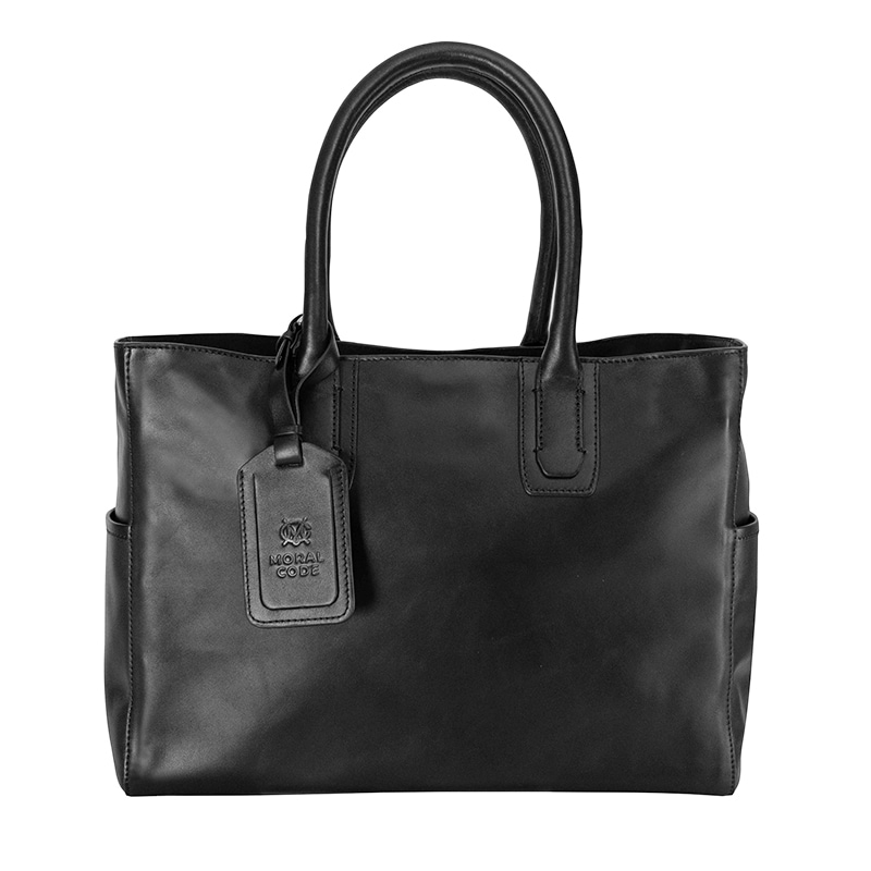 レザートートバッグメンズ 本革 ブラック黒 ビジネス CROSBY-II