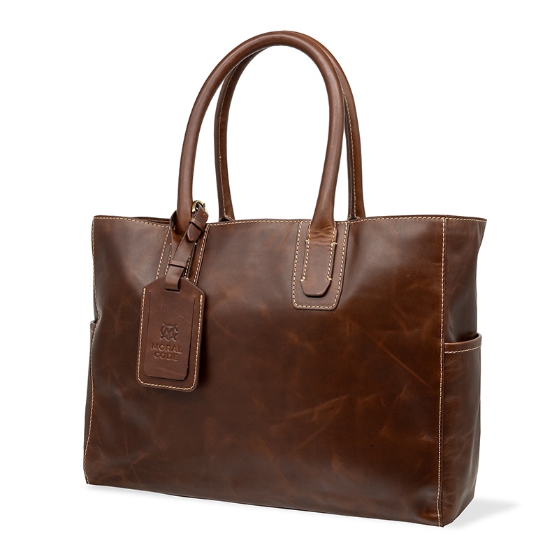 レザートートバッグメンズ本革 鞄 かばん カバン ブラウン茶 ビジネス