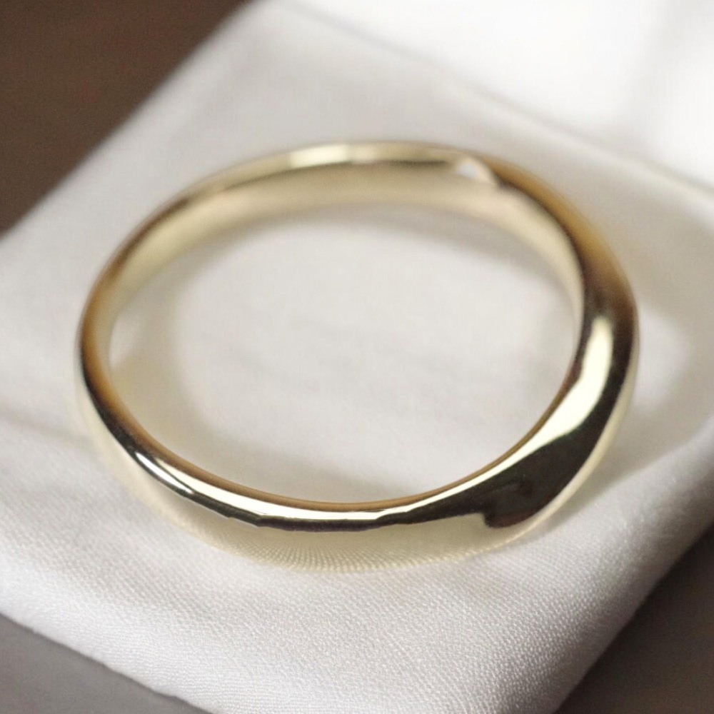 遺骨リング・メモリアルリング,遺骨リング：イエローゴールド製