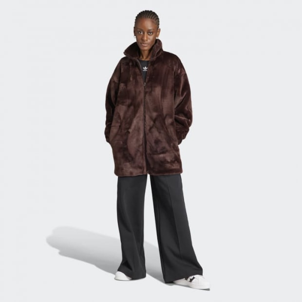 レディース ニュートラルコート フェイクジャケット シャドーブラウン