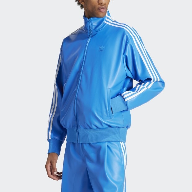 フェイクレザー アディカラー スリーストライプス ルーズ ファイヤー