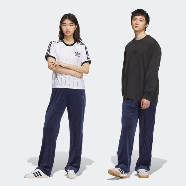 ベッケンバウアー ベロア トラックパンツ ナイトインディゴ ｜アパレル