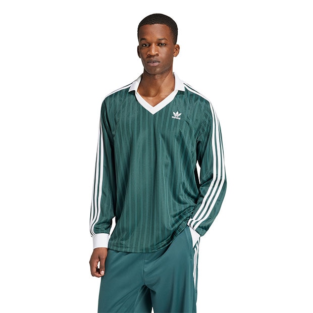 アディカラー ピケ サッカー長袖Tシャツ ミネラルグリーン ｜アパレル