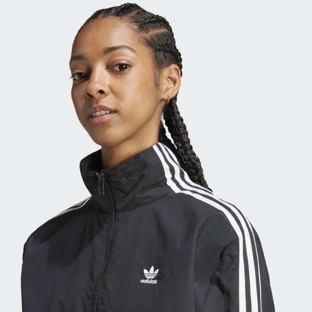 レディース アディダス オリジナルス ウーブントラックトップ ブラック