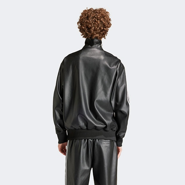 フェイクレザー アディカラー スリーストライプス ルーズ ファイヤー