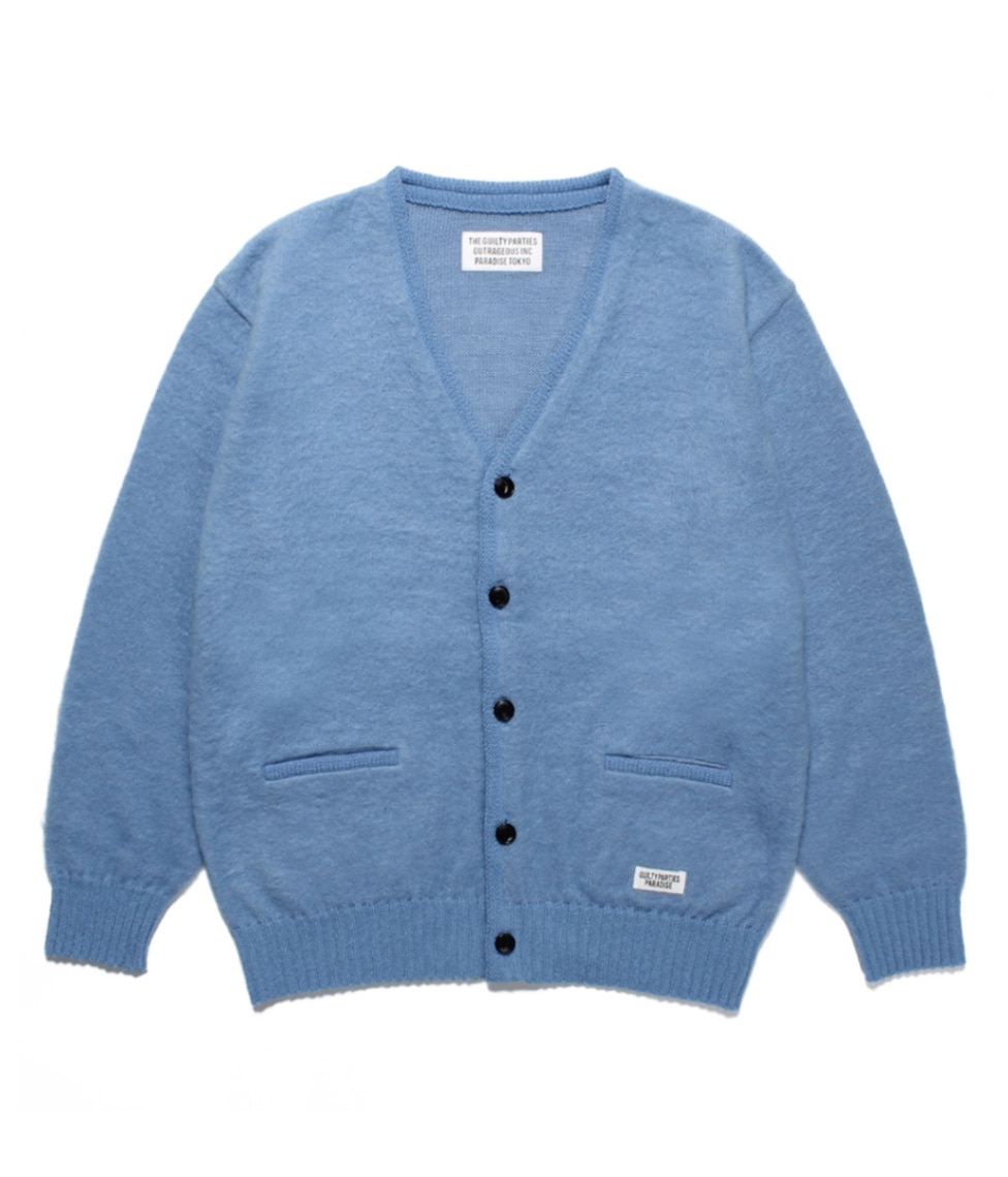 MOHAIR CARDIGAN【BLUE】｜WACKO MARIA｜MELTING POT（正規取扱店・通販）