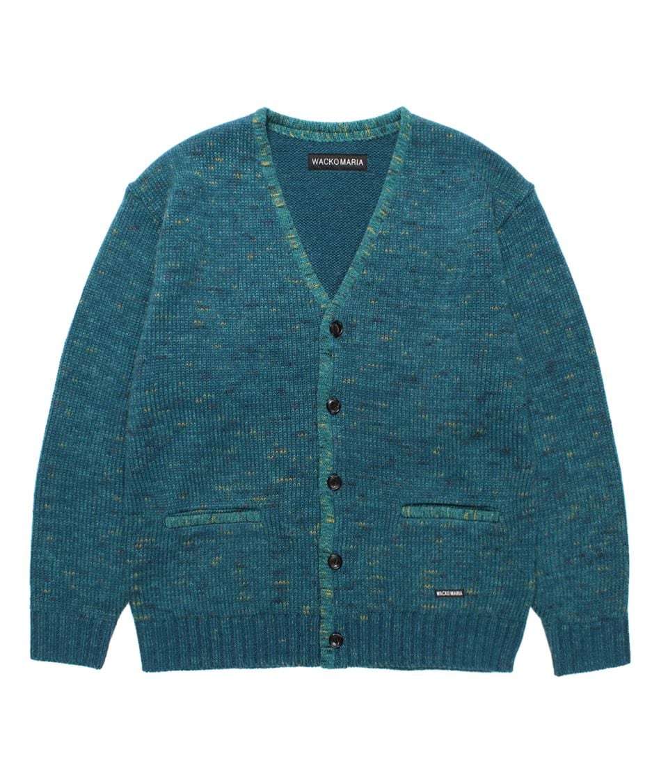 MIX MOHAIR KNIT CARDIGAN【GREEN】｜WACKO MARIA｜MELTING POT（正規