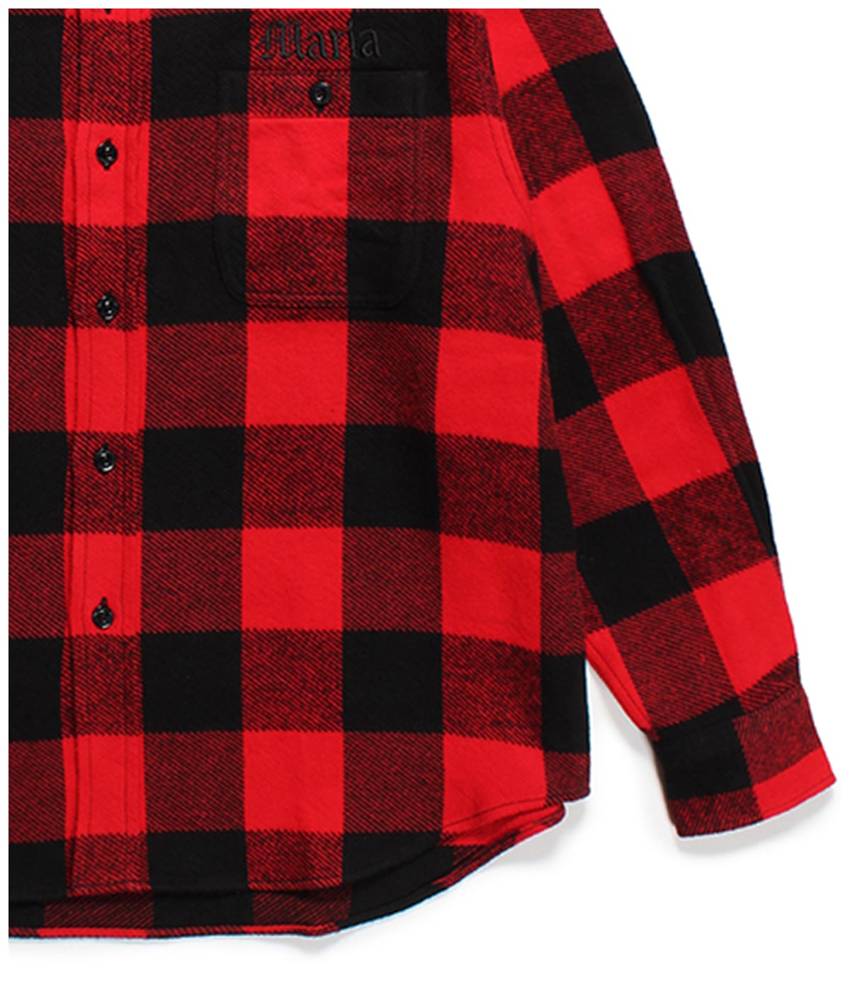 BLOCK CHECK FLANNEL SHIRT (TYPE-2)【RED】｜WACKO MARIA｜MELTING