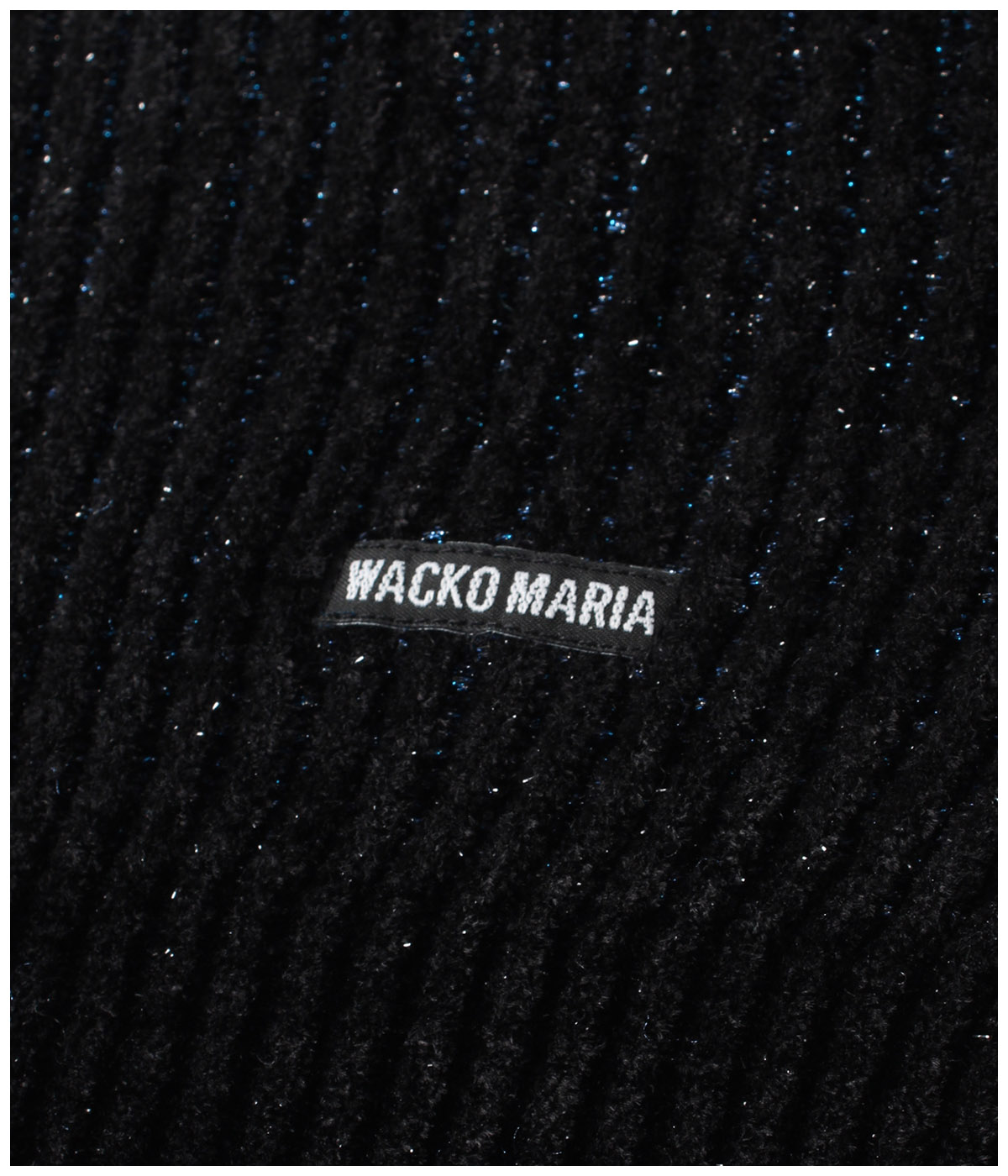 GLITTER KNIT CARDIGAN【BLACK-BLUE】｜WACKO MARIA｜MELTING POT
