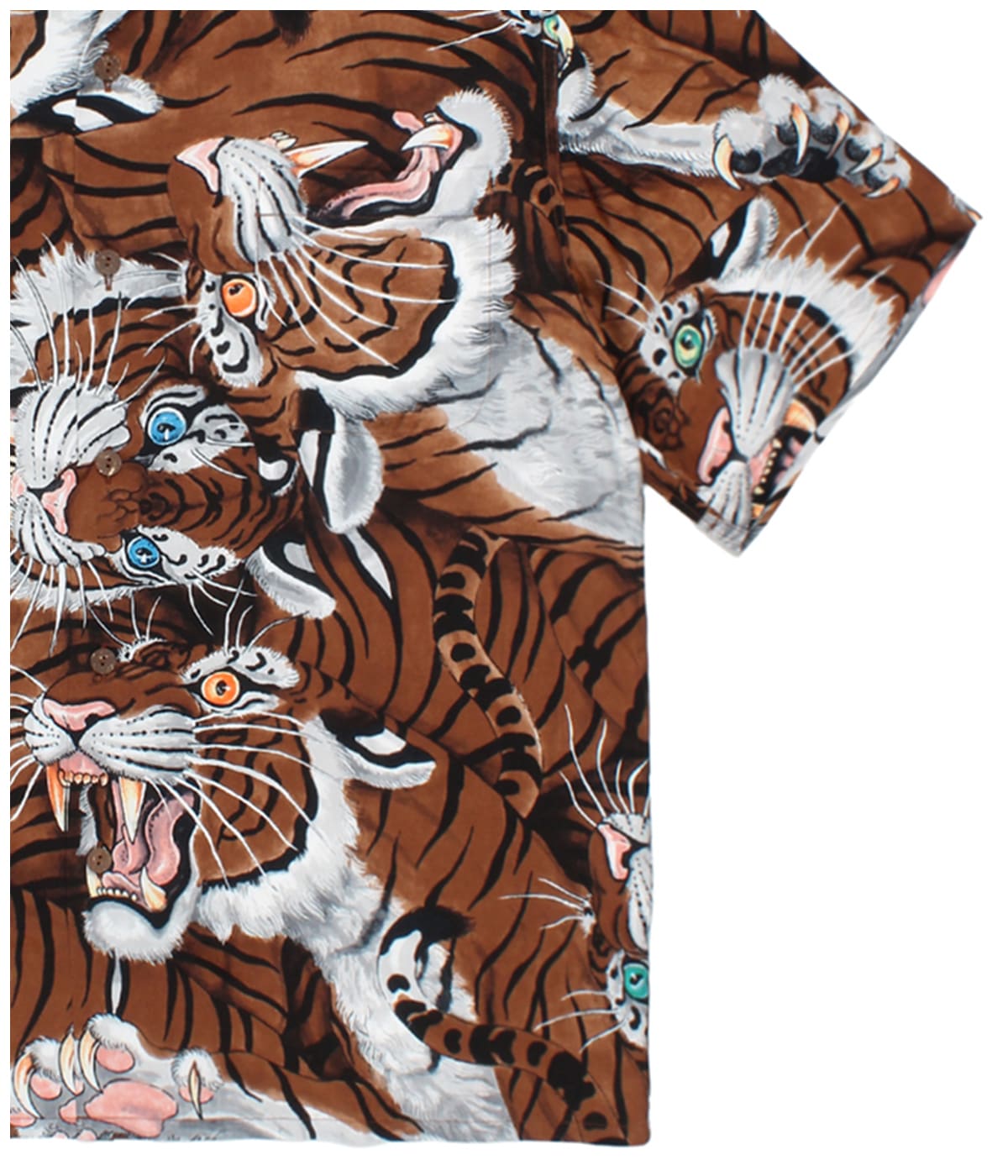 TIM LEHI / HAWAIIAN SHIRT (TYPE-2)【BROWN】｜WACKO MARIA｜MELTING