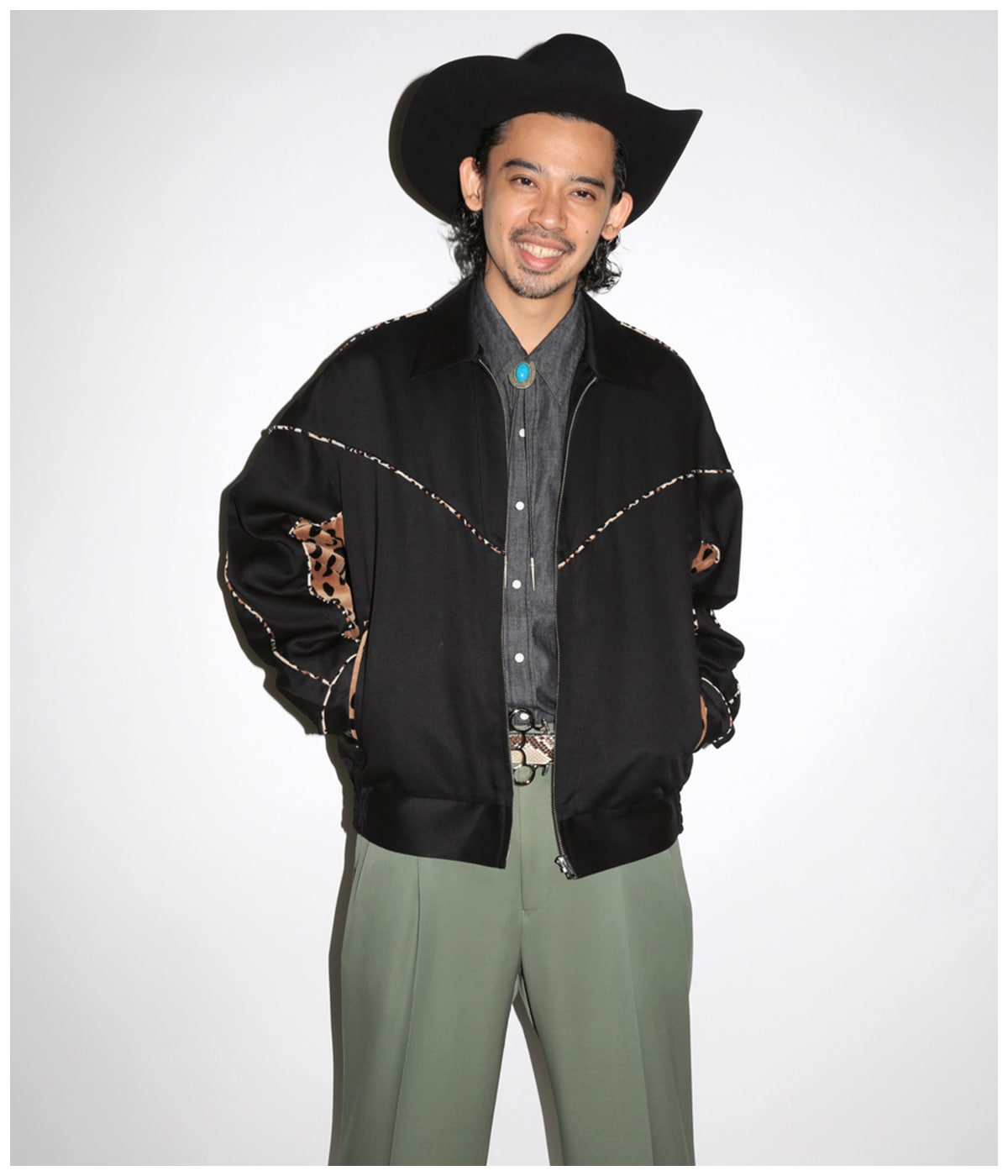 LEOPARD WESTERN JACKET【BLACK】｜WACKO MARIA｜MELTING POT（正規