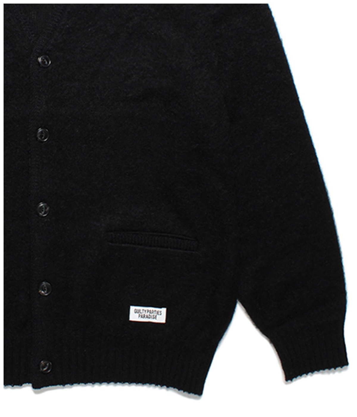 MOHAIR KNIT CARDIGAN (TYPE-1)【BLACK】｜WACKO MARIA｜MELTING POT