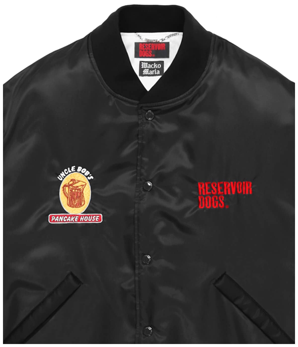 RESERVOIR DOGS / NYLON VARSITY JACKET【BLACK】｜WACKO MARIA