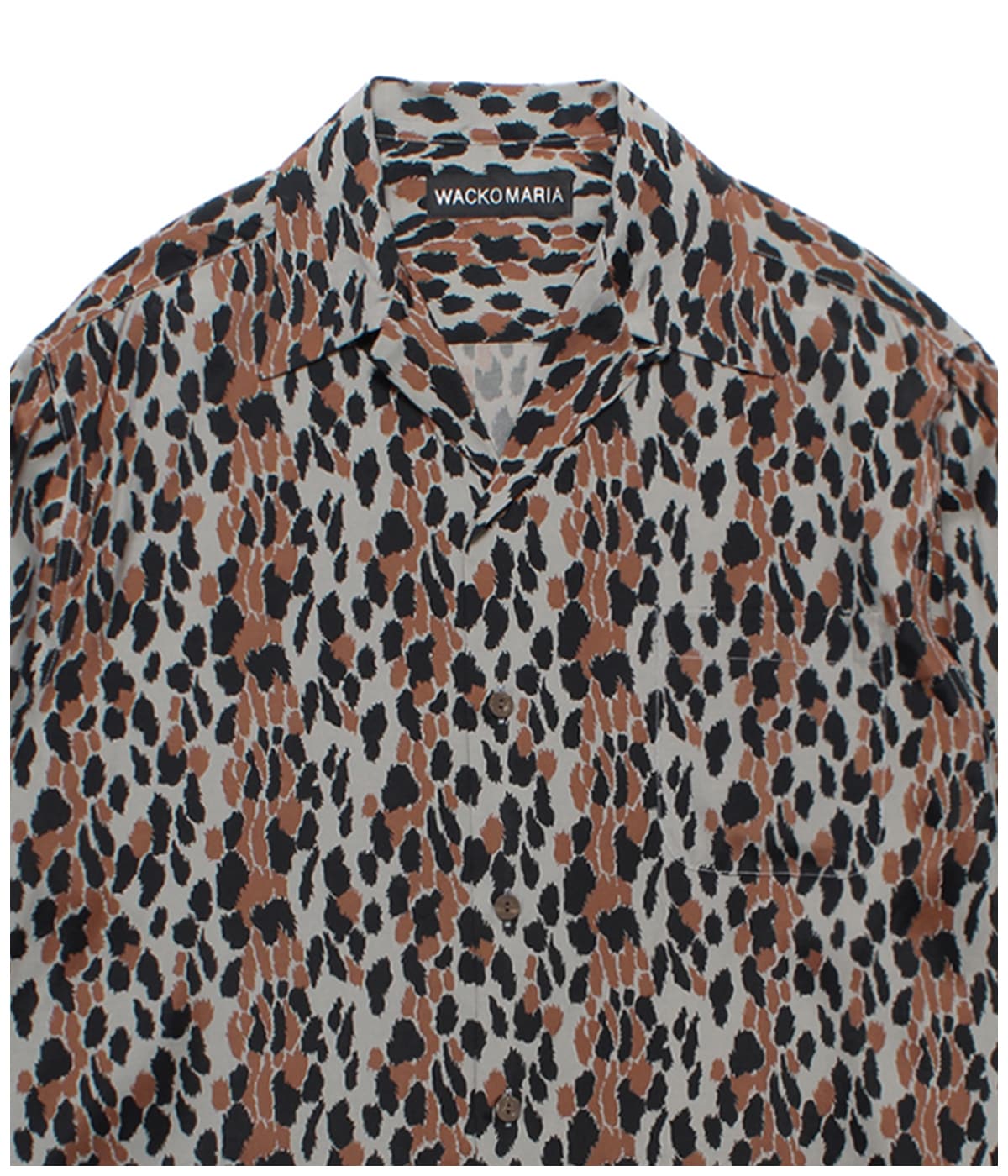 LEOPARD HAWAIIAN SHIRT【GRAY】｜WACKO MARIA｜MELTING POT（正規取扱