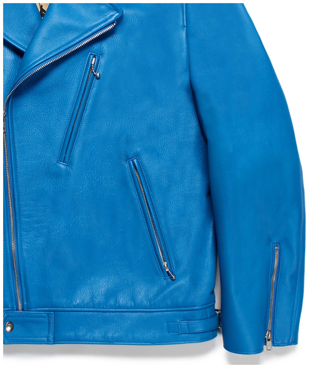 LEATHER DOUBLE RIDERS JACKET (TYPE-2)【BLUE】｜WACKO MARIA