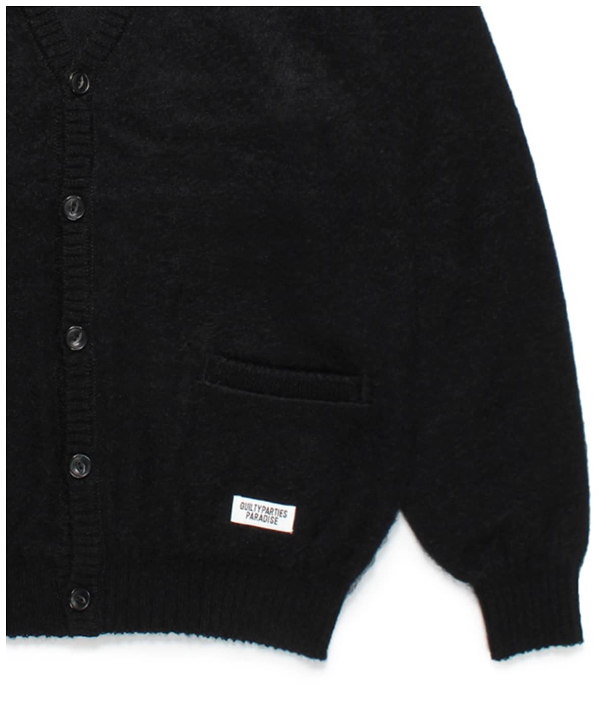 MOHAIR KNIT CARDIGAN (TYPE-1)【BLACK】｜WACKO MARIA｜MELTING POT