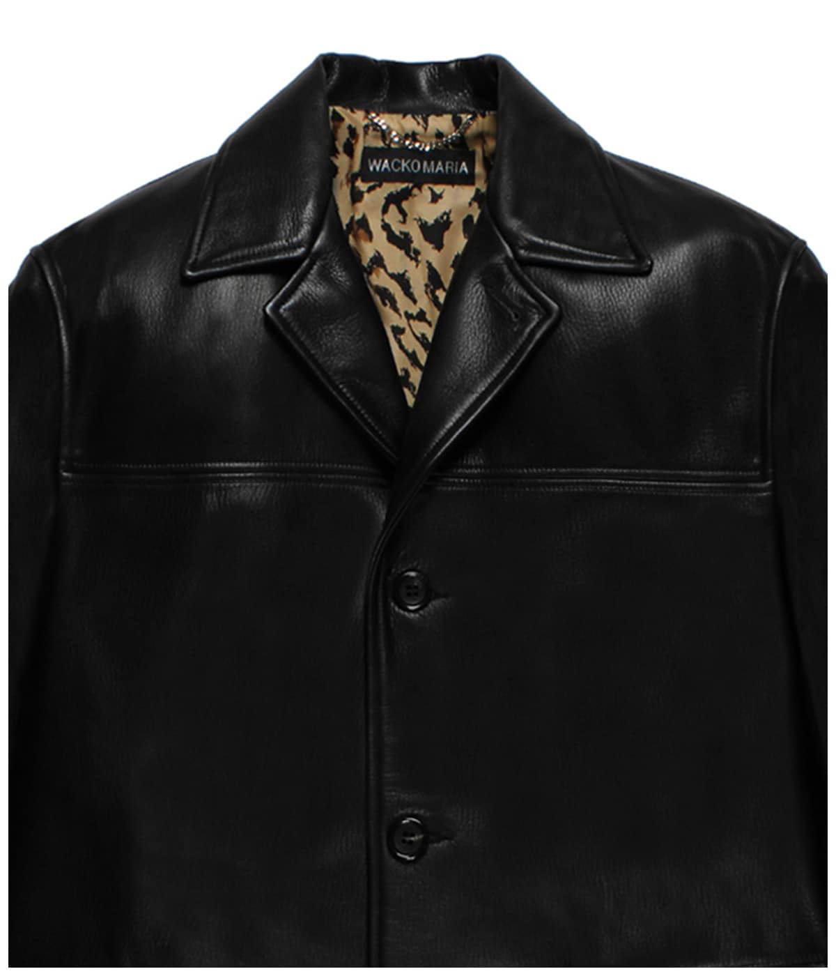 LEATHER CAR COAT (TYPE-2)【BLACK】｜WACKO MARIA｜MELTING POT（正規