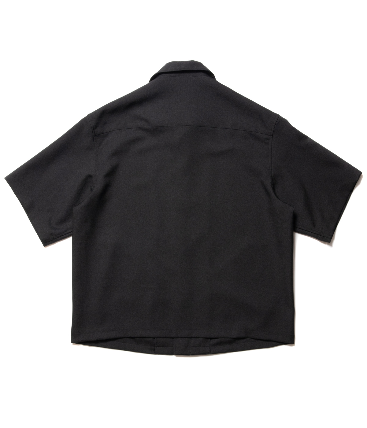Polyester Twill Fly Front S/S Shirt【BLACK】｜COOTIE PRODUCTIONS