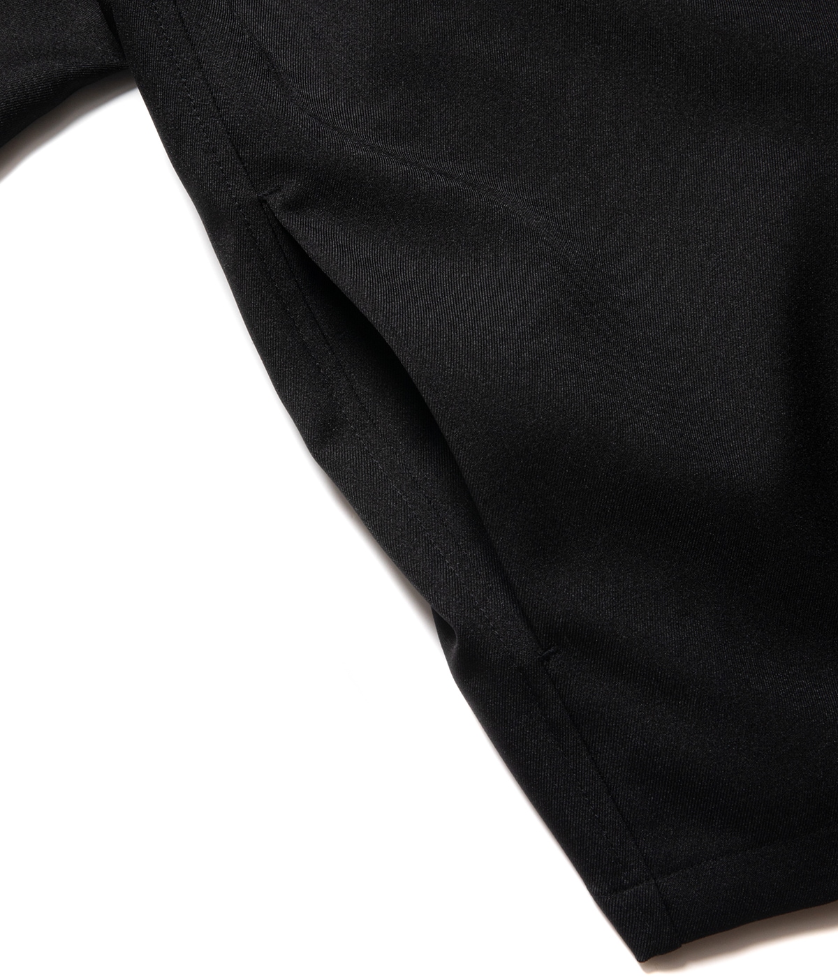 Polyester Twill Fly Front S/S Shirt【BLACK】｜COOTIE PRODUCTIONS