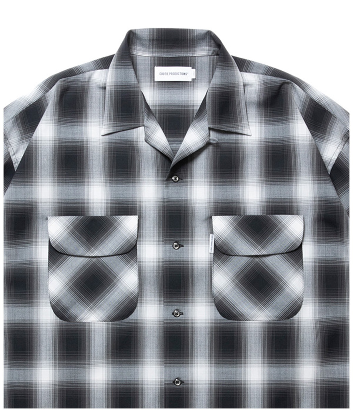 T/W Open Collar L/S Shirt【OMBRE CHECK】｜COOTIE PRODUCTIONS