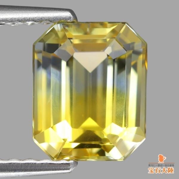 天然バイカラーサファイア 2.02ct 【煌めくイエロー&ホワイト