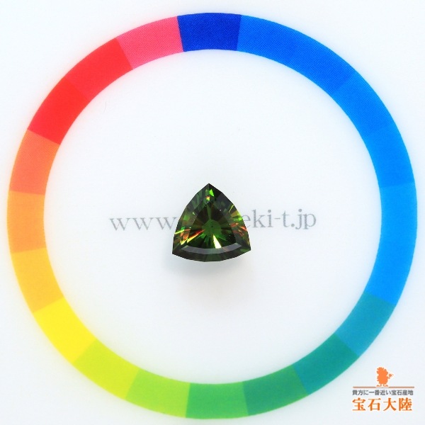 天然スフェーン 2.45ct 【極上グリーン】美品 パキスタン 日独鑑別付