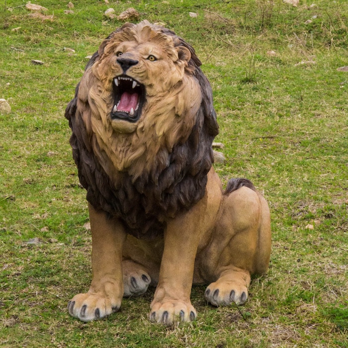 置物 吠えるライオン 特大 高さ108cm woobia ウービア 大きい かわいい