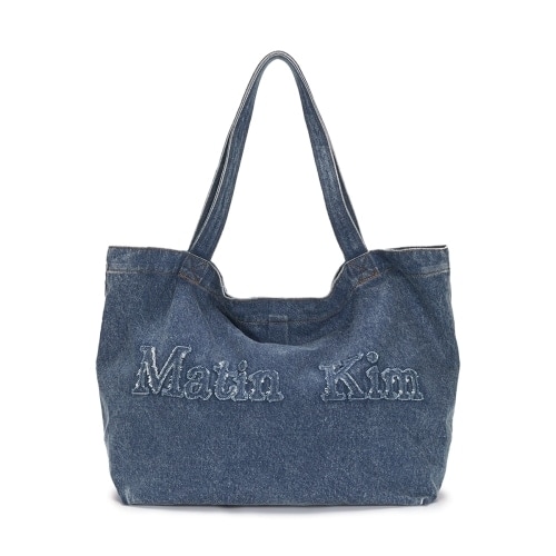 MATIN KIM デニム トートバッグ LOGO WASHED DENIM TOTE BAG｜MIRISE
