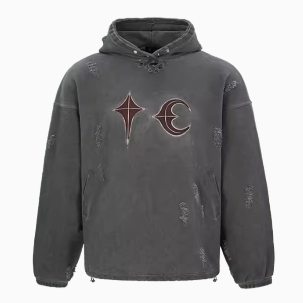 Thug Club Rock Hoodie ダメージ加工 ロゴ フーディ パーカー｜MIRISE