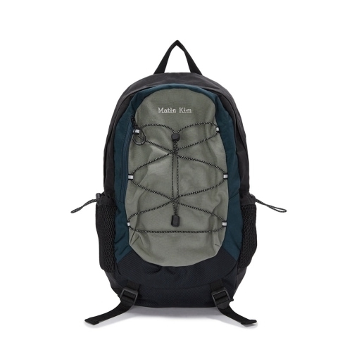 きなこ Martin Kim ドローストリングリボンバックパック 黒 きなこ様