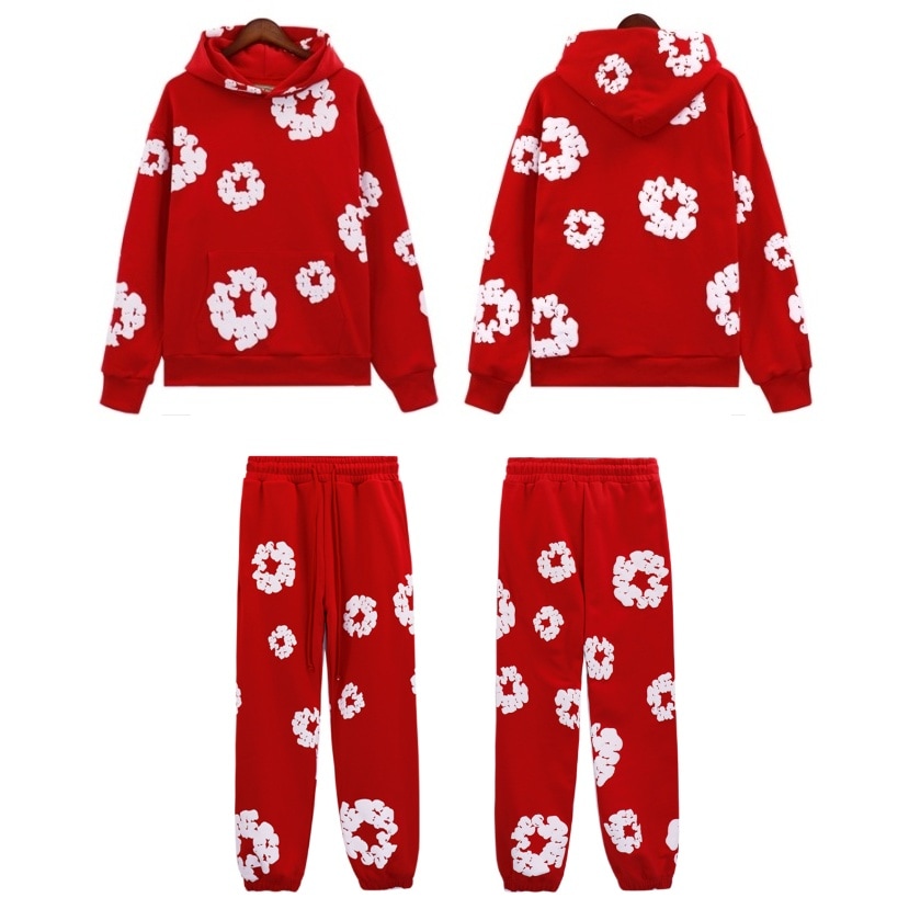 Denim Tears セットアップ コットン フーディ & スウェットパンツ