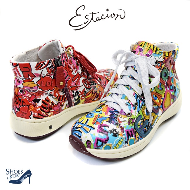 Estacion・エスタシオン】 スニーカー 本革 レディース 歩きやすい