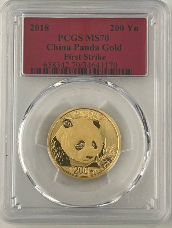 銀行振込割引なし】【会員様割引なし】 2018年 中国パンダ金貨 15g