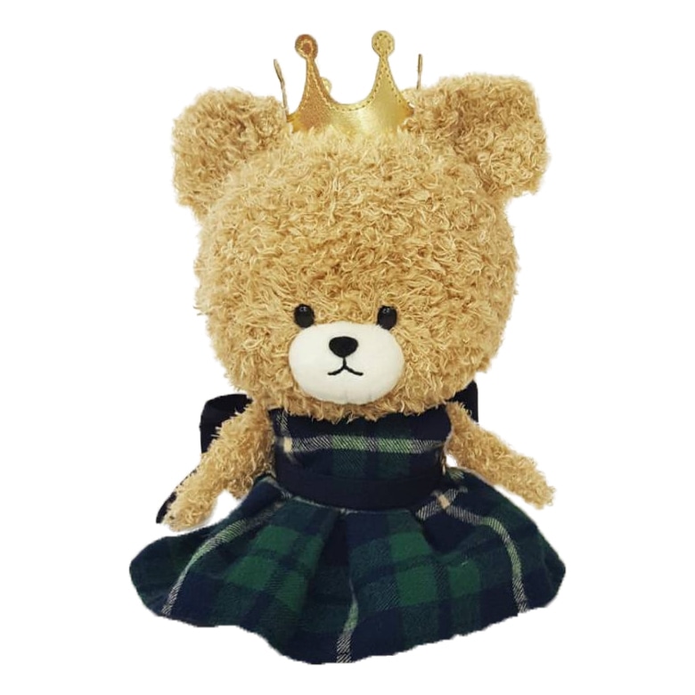 くまのがっこう グルービーチェック モコモコマリー Sサイズ