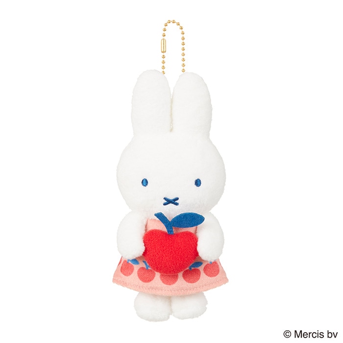 MIFFY FRUITS マスコットキーチェーン りんご|【ぬいぐるみのセキグチ