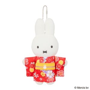ジャパネスクミッフィー 着物ぬいぐるみ バースデー花柄|【ぬいぐるみ