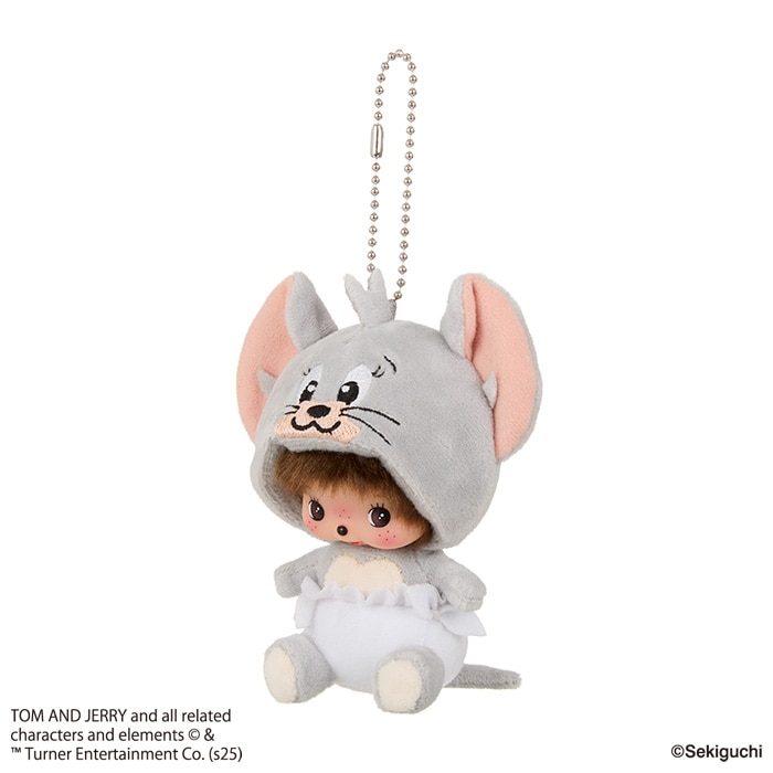 トムとジェリー×モンチッチ タフィーベビチッチ 顔でかSSキーチェーン
