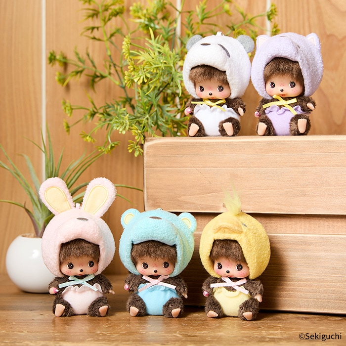 あにまるベビチッチ SS顔でかキーチェーン くま|【ぬいぐるみの