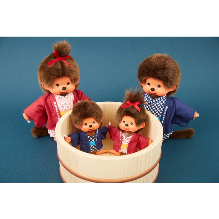 温泉モンチッチ 女の子 フラットキーチェーン|【ぬいぐるみのセキグチ