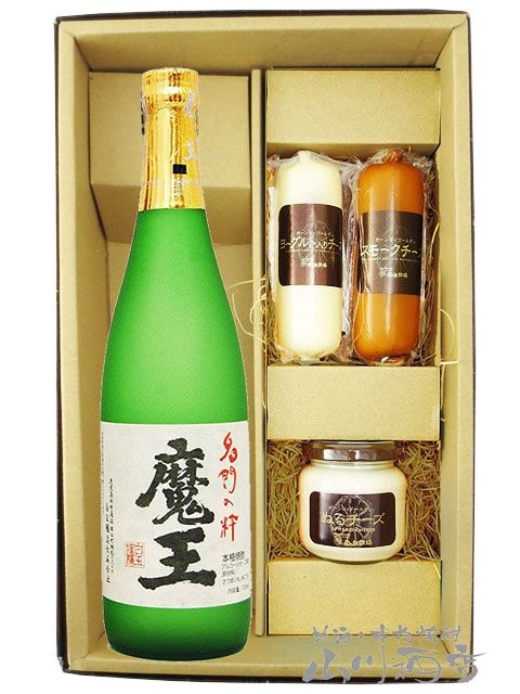 魔王 720ml + こだわりチーズ3種セット【 8436 】【 芋焼酎・おつまみ