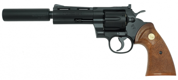タナカ ガスガン COLT パイソン 4インチ サイレンサー付き 冴羽リョウ