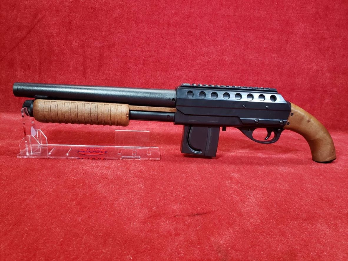 クラウン 10歳以上用エアーコッキングショットガン CM870 ソードオフ