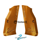 Carbon8 SHADOW-2専用 アルミニウム グリップパネル RED/ORANGE/BLACK