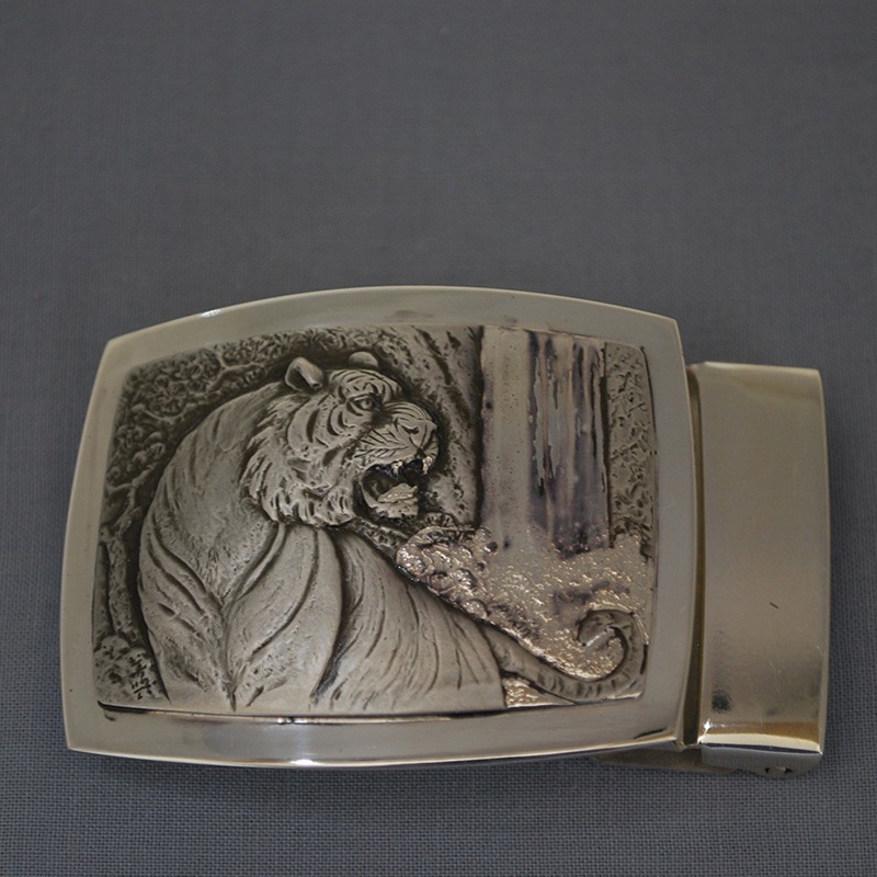 銀製 バックル（虎） ベルト幅35㎜用 | 銀製品,小物 | 森銀器製作所