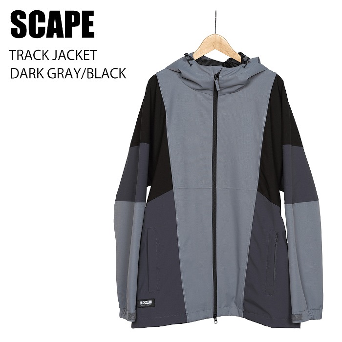 SCAPE エスケープ ウェア TRACK JACKET 23-24 DARK GRAY/BLACK UNISEX