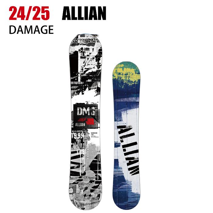 2025 ALLIAN アライアン DAMAGE ダメージ 24-25 ボード板 スノーボード
