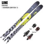 スキー2点セット] ライン スキー板 2026 LINE SAKANA + 26 MARKER
